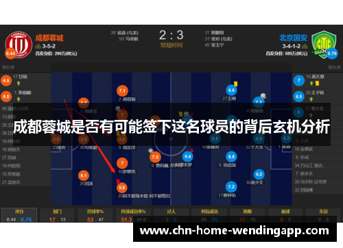 成都蓉城是否有可能签下这名球员的背后玄机分析