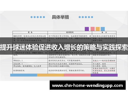 提升球迷体验促进收入增长的策略与实践探索 提升球迷体验促进收入增长的策略与实践探索